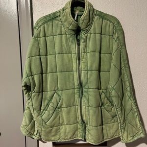 Free People Dolman Quilted Knit Jacket, Size Small